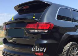 Glossy Black Rear Mid Spoiler Cover Trim For 2013-2021 Jeep Grand Cherokee 1pcs