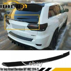 Glossy Black Rear Mid Wing Spoiler Trunk Fit Jeep Grand Cherokee SRT WK2 2014-21