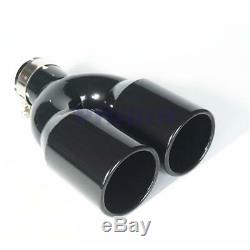 Glossy Stainless Steel Exhaust Tip Pipe Dual Wall Round 2.5 Inlet 3.5 Outlet