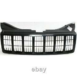 Grille For 2005-2007 Jeep Grand Cherokee Black Plastic