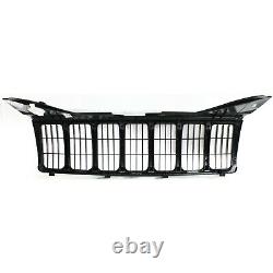 Grille For 2005-2007 Jeep Grand Cherokee Black Plastic