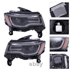 Headlamps For Jeep Grand Cherokee LH & RH Side Xenon LED HID Headlight 2016-2021