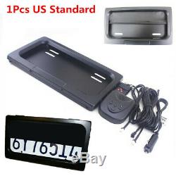 High Quality Shutter Cover Up Electric Stealth USA License Plate Frame With Remote