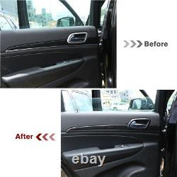 Inner Door Handle Trim Cover Strip for Jeep Grand Cherokee 2011-19 Carbon Fiber