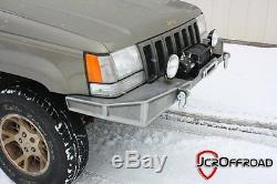 JCR Offroad DIY Front Winch Bumper Bare Metal 93-98 Jeep Grand Cherokee ZJ