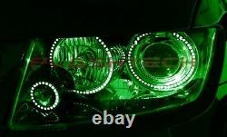 Jeep Grand Cherokee 11-13 CHS Bright Green LED Headlight Halo Ring Kit