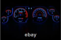 Jeep Grand Cherokee 1995 -1999 design 1 glow gauges dials plasma dials kit tacho