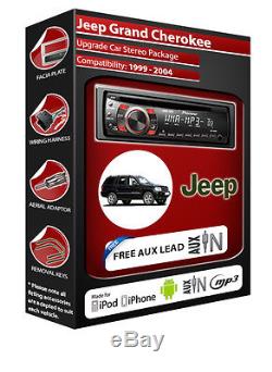Jeep Grand Cherokee CD MP3 player stereo Suits iPod iPhone AUX player radio kit