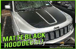 Jeep Grand Cherokee Hood Blackout Decal 2011 and up 2014 2015 2016 2017 Style 1