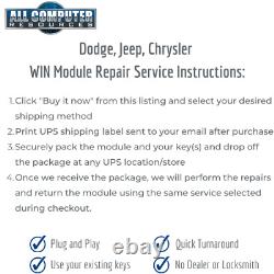 Jeep Grand Cherokee WIN Module Wireless Ignition Node Repair Service