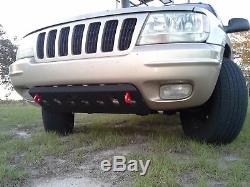 Jeep Grand Cherokee WJ Bumper skid plate with shackle tabs