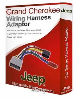 Jeep Grand Cherokee radio stereo wiring harness adapter lead loom ISO converter