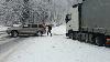 Jeep On Snow Helps Pulling Truck Grand Cherokee