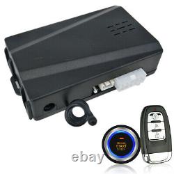 Keyless Entry Engine Start Push Button Remote Alarm Kit For Car Ignition Switch