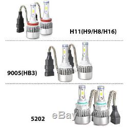 LASFIT H11 9005 LED Headlight +5202 Fog Light for 2007-2015 Chevy Silverado 1500