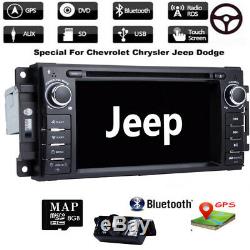 LED CAM+ 6.2 GPS Navigation Car Stereo DVD Player Radio for Jeep/Dodge/Wrangler