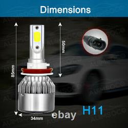LED Headlight Fog Light Bulbs Kit DRL For Jeep Grand Cherokee 2017 2018 8000K