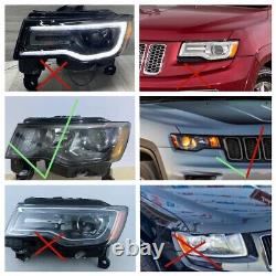 LED Headlights for Jeep Grand Cherokee WK2 4th Gen 2017-2021 Blackout Front Lamp