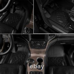 Lasfit Floor Mats for Jeep Grand Cherokee 2013-2022 All Weather TPE Liners Black