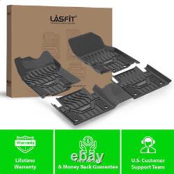Lasfit Floor Mats for Jeep Grand Cherokee 2013-2022 All Weather TPE Liners Black