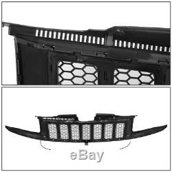 Led Drl For 14-16 Jeep Grand Cherokee Srt8 Honeycombo Mesh Front Bumper Grille