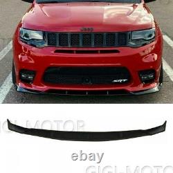 Matte Black For Jeep Grand Cherokee SRT 2014-2021 Front Bumper Lip Splitter Kit