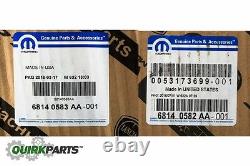 Mopar Genuine Front Left & Right Side Chrome Tow Hook 12-18 Jeep Grand Cherokee