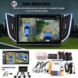 Newest HD 3D 360 Surround View Driving System Panorama 4 Camera Car DVR Recorder