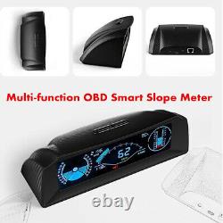OBD2 Car HUD Computer Head Up Display Smart Digital Slope Meter Speedometer