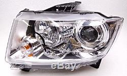 OEM Jeep Grand Cherokee Complete Left Chrome Xenon Headlight Head Lamp-NON US