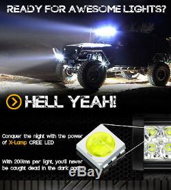 OPT7 22 120w LED Light Bar CREE Off-Road Spot Flood Work Truck SUV ATV Lamp