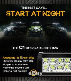 OPT7 42 240w LED Light Bar CREE Off-Road Spot Work Truck Utility SUV ATV Boat