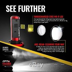 OPT7 Fluxbeam X 9007 LED Headlight Bulbs 60w Pair CREE 6000K White Light Kit