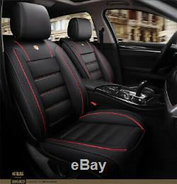 PU Luxury Leather Car Seat Cover Full Set Front&Rear For Interior Accessories