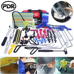 Paintless Dent Removal Repair PDR Spring Steel Rods Tools Dent Lifter Hammer Set