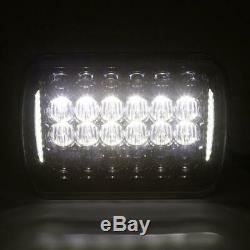 Pair 240W 7X6 5x7 LED Headlights For Chevrolet Jeep Cherokee XJ Wrangler YJ H4