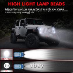 Pair 7 Inch LED car Headlight Parts round HI/LO Beam For Jeep Grand Cherokee