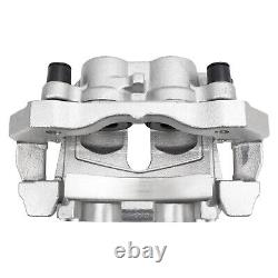 Pair Front Disc Brake Calipers with Brackets for Dodge Durango Jeep Grand Cherokee