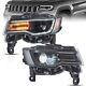 Pair Full LED Headlights For 2014-2022 Jeep Grand Cherokee Blue DRL Startup