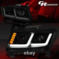 Pair Tinted Clear Led Drl Projector Headlight For 2011-2013 Jeep Grand Cherokee