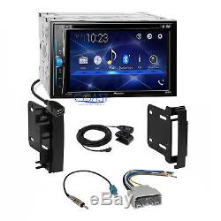 Pioneer 2018 Bluetooth Stereo Dash Kit Harness for 2007-14 Chrysler Dodge Jeep