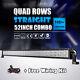 Quad-Row 3600W 52INCH LED Light Bar Offroad Fit For Jeep Wrangler JK Rubicon 50