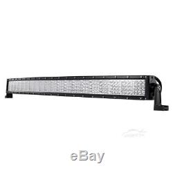 Quad-row 42inch 2880w Curved Led Light Bar Spot Flood Offroad Driving Suv 4wd 50