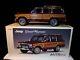 RARE 118 Autoart 1989 Jeep Cherokee Grand Wagoneer Red Maroon Woody 74002 w Box