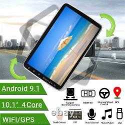 Radio GPS Wifi Double 2DIN Rotatable 10.1'' Android 9.1 Touch Screen Car Stereo