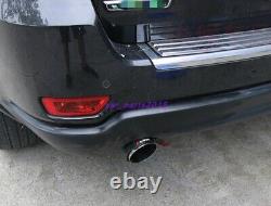Real Carbon Fiber Rear Exhaust Muffler Tip End For Jeep Grand Cherokee 2014-2021