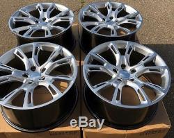 SET OF FOUR 4 20 x10 WHEELS RIMS fit JEEP GRAND CHEROKEE SRT-8 STYLE SILV NEW