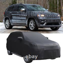 Satin Stretch Indoor Car Cover Scratch Dustproof Protect For Jeep Grand Cherokee