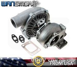 T3/t4 Turbo Charger Kit 25psi Universal Downpipe+wastegate+intercooler+bov Red