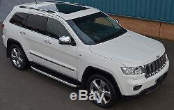 To Fit Jeep Grand Cherokee 2011+ Aluminium Side Steps Running Boards Side Bars